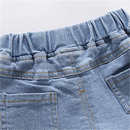 Red Heart Design Little Girls Casual Denim Shorts childrensterritory