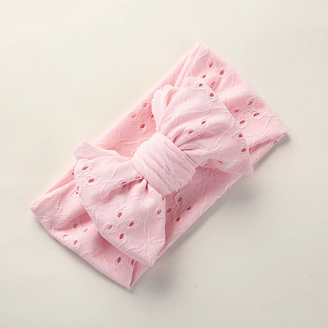 Hollow-Out Bowknot Kids Girls Embroidery Hair Bands