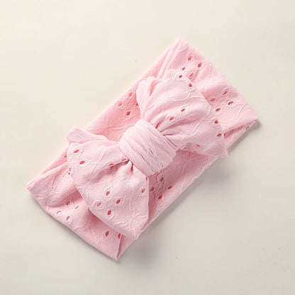 Hollow-Out Bowknot Kids Girls Embroidery Hair Bands