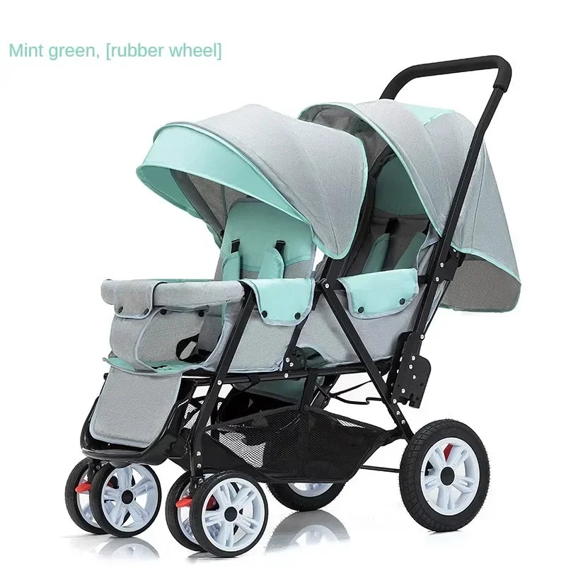 Lightweight Front &amp; Back Seats Baby Pushchair