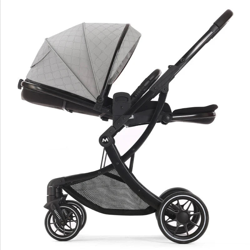 Elevated Baby Stroller with Lightweight Eggshell Design