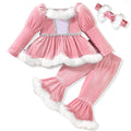 Girls' Long-Sleeved Christmas Clothing Set childrensterritory