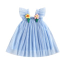 Little Girls Leopard Printed Ruffled Bowknot Party Dress childrensterritory