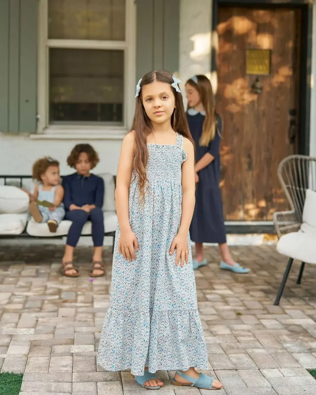 Collar Design Summer Casual Family Matching Clothing Set