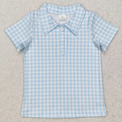 Kids Stylish Printed Boys Short Sleeves Polo T-Shirts for Summer childrensterritory