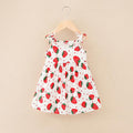 Floral Print Kids Girls Sleeveless Camisole Leisure Dresses childrensterritory