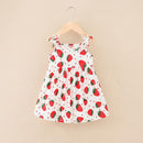 Floral Print Kids Girls Sleeveless Camisole Leisure Dresses childrensterritory