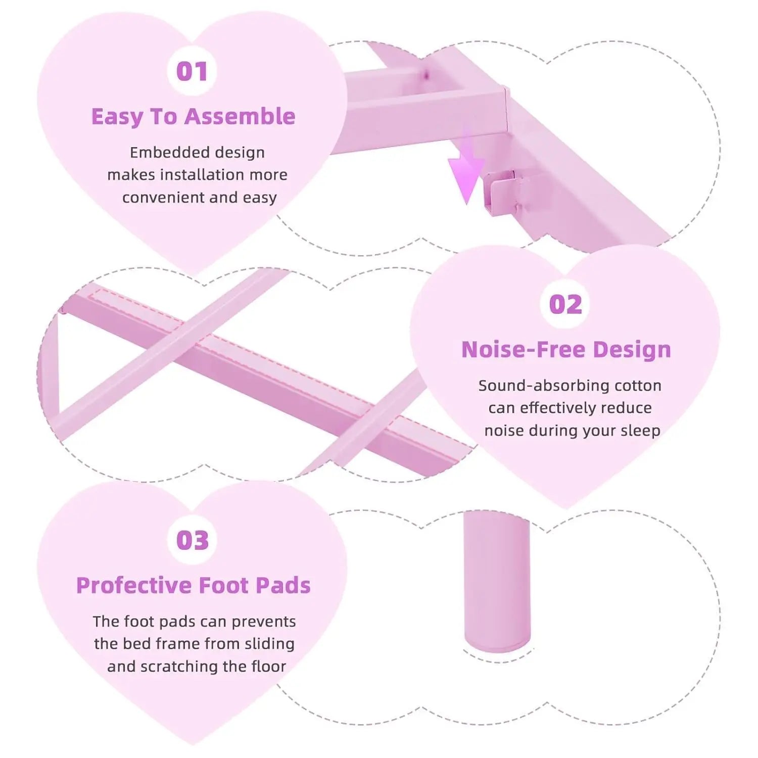 Designer Kids Solid Colour Bed Frame childrensterritory