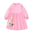 Kids Girls Floral Autumn Spring Casual Frocks childrensterritory