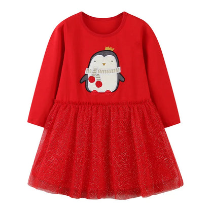 Long-Sleeved Printed Summer Dresses For Girls childrensterritory