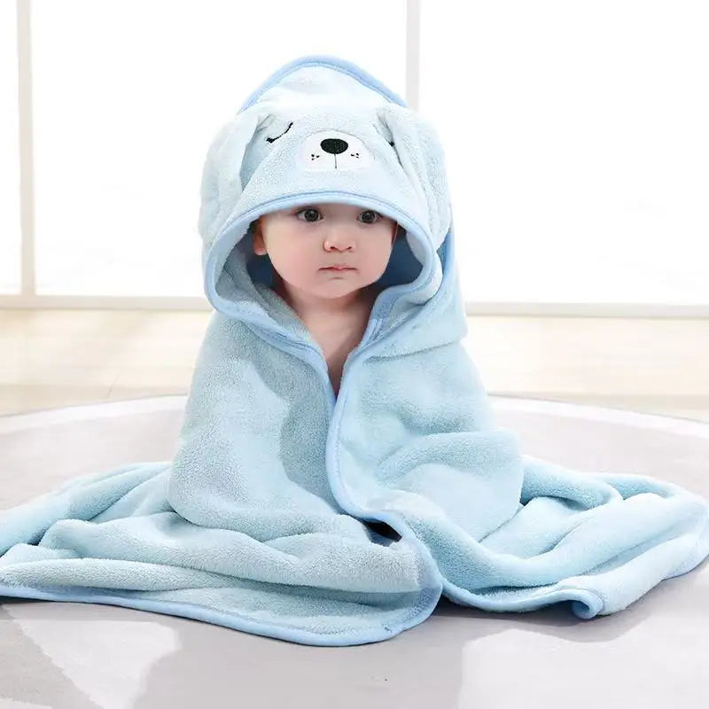 Cute Cartoon Design Super-Soft Kids Bath Towel