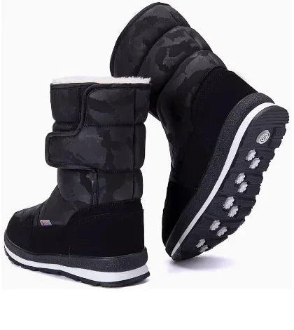Kids Girls Non Slip Warm Waterproof Long Snow Boots