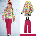 Kids Ski Wear Printed Windproof And Waterproof Clothing Set childrensterritory