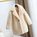 Girls' Long-Sleeved Soft Fur Winter Coat childrensterritory