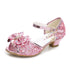 Kids Girls Shiny Bowtie Princess Sandals Wedding Shoes childrensterritory