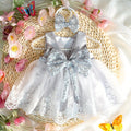 Newborn Girls' Lace and Glitter Bow Design Photography Outfits childrensterritory
