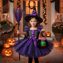 Kids Girls Carnival Vestidos Clothing Set Bag Hat for Halloween