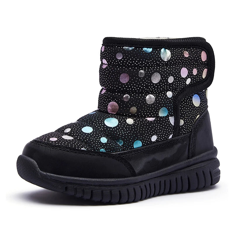Cute Dots Design Kids Anti-skid Snow Boots childrensterritory