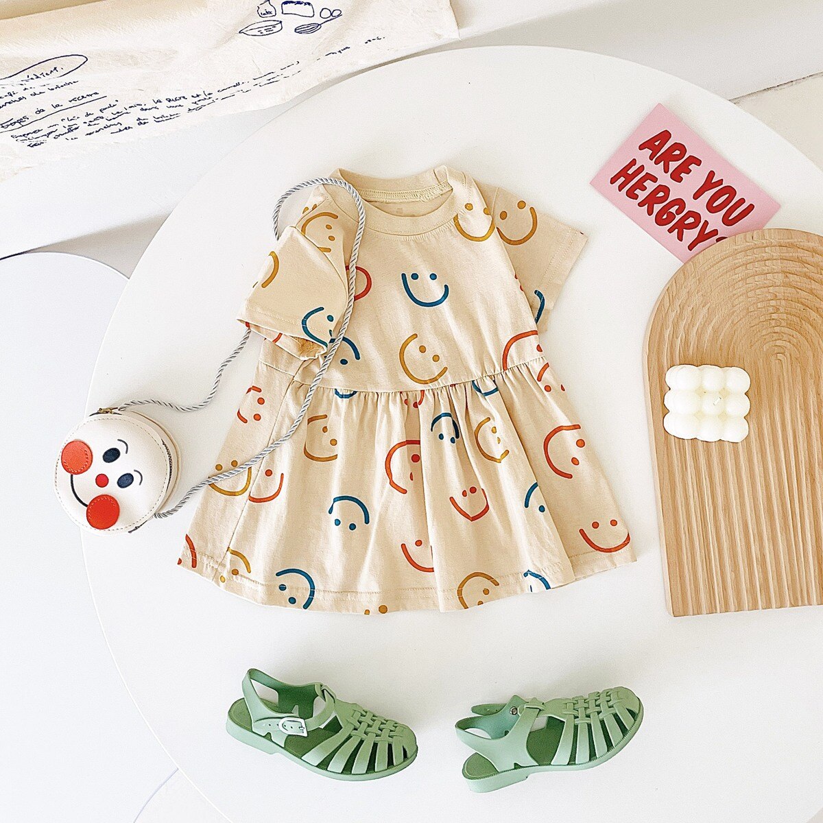 Baby/Kids Girls Cute Printing Summer Casual Dresses childrensterritory
