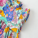 Kids Girls Cartoon Design Summer Party Dresses childrensterritory