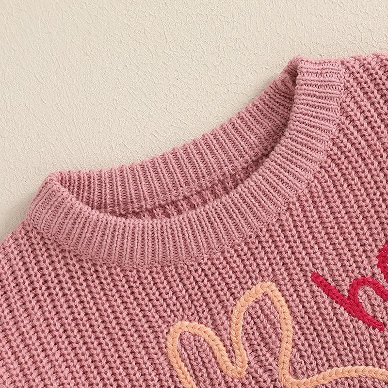 Infant Unisex Crewneck Bunny Applique Soft Knitwear childrensterritory