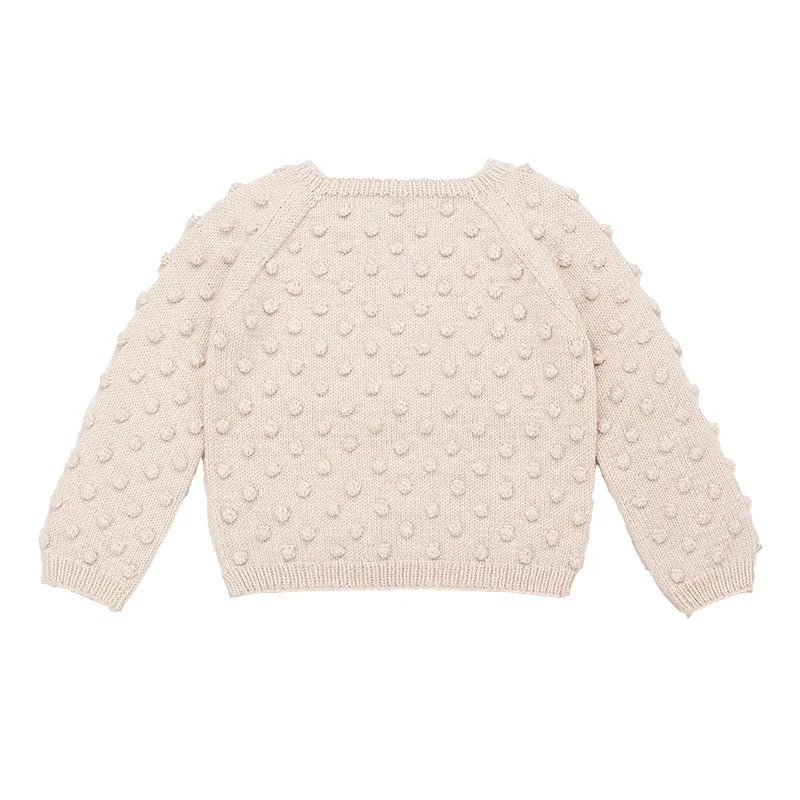 Toddler Girls Popcorn Chunky Knit Pullover Tops and Skirt Set childrensterritory