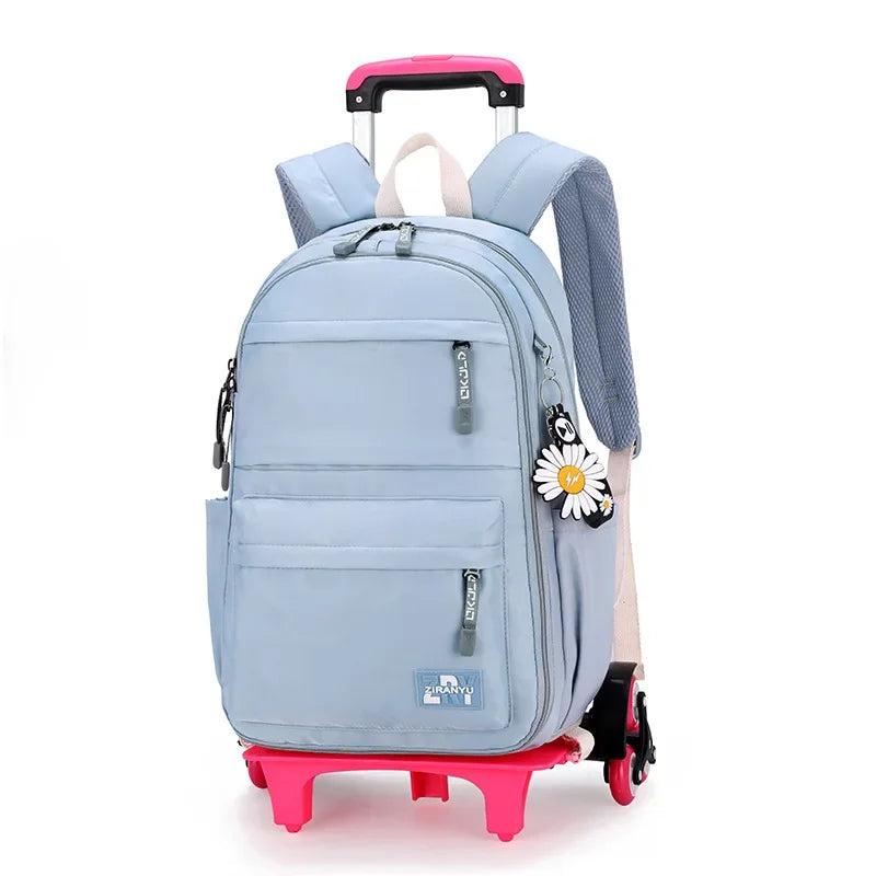 Kids/Teen Girls Multifunctional Wheeled School Backpack Set