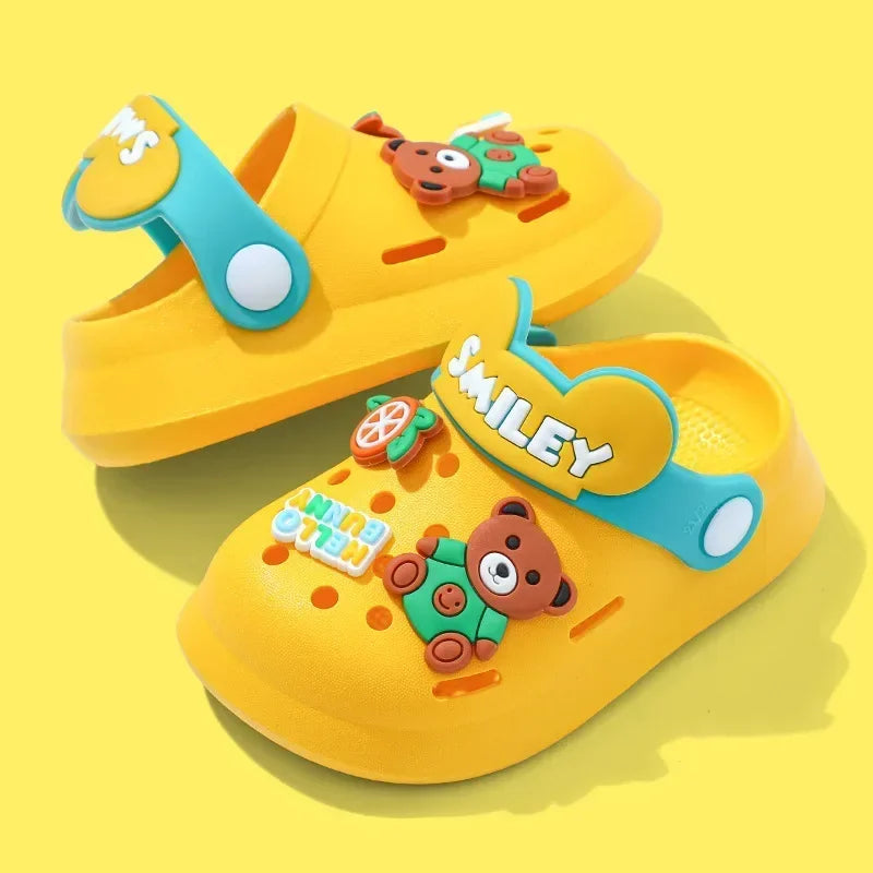 Non-Slip Soft Bottom Summer Cartoon Slippers For Baby