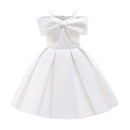 Girls' Sleeveless Bow Design Summer Party Dresses