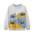 Kids Boys Cartoon Dinosaurs Print Cotton Sweatshirts childrensterritory