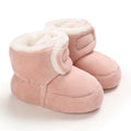 First Walker Girls Pink Warm Cute Fur Velvet Snow Boots childrensterritory