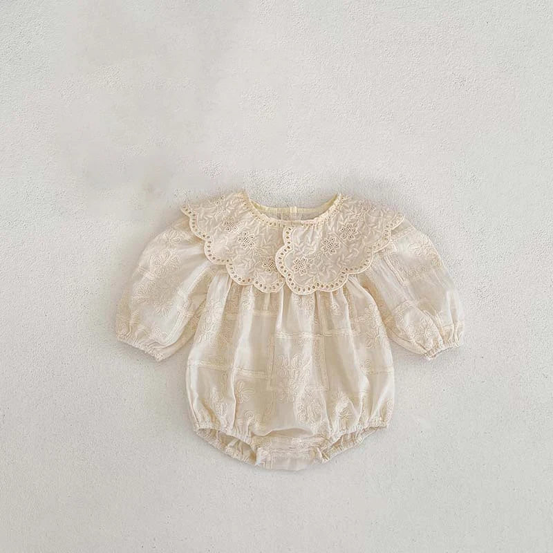 Flower Embroidery Baby Sisters Matching Outfits childrensterritory