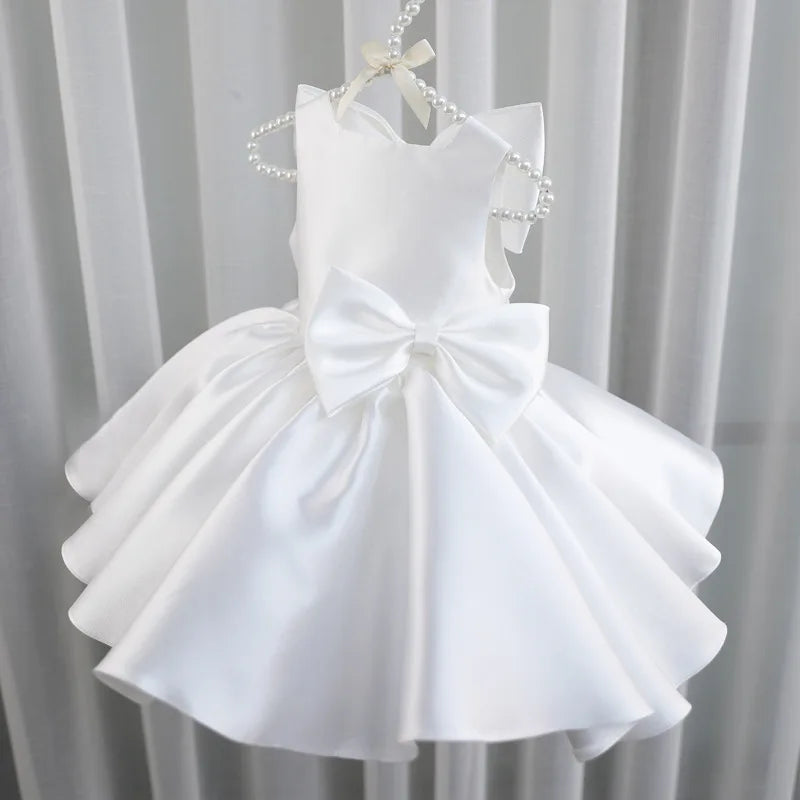 Toddler Girl Elegant Sleeveless First Communion Dress