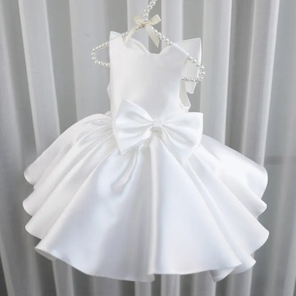 Toddler Girl Elegant Sleeveless First Communion Dress