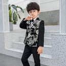Kids Boys 3PCS Flower Jacket Pants Bowtie Formal Suit childrensterritory
