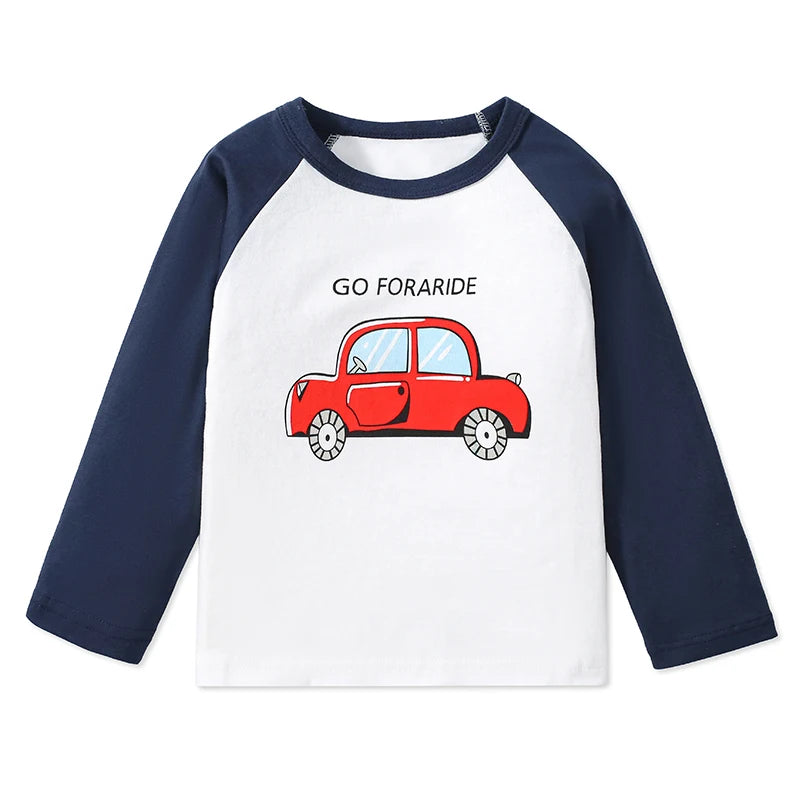 Full Sleeves Cartoon Design Boys Shirts