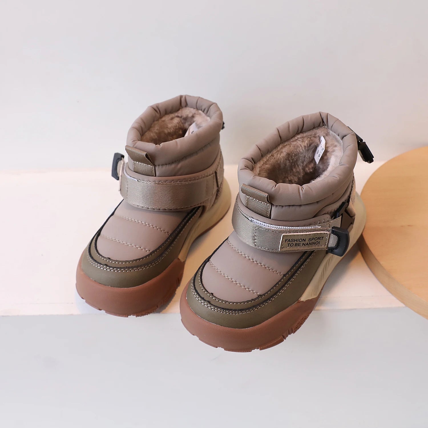 Kids Unisex Casual Plush Thick Warm Snow Boots childrensterritory