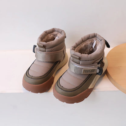 Kids Unisex Casual Plush Thick Warm Snow Boots childrensterritory