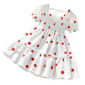 Little Girls Leopard Printed Ruffled Bowknot Party Dress childrensterritory