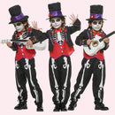 Kids Skeleton Roses Clothing Suit with Hat Scary Style childrensterritory