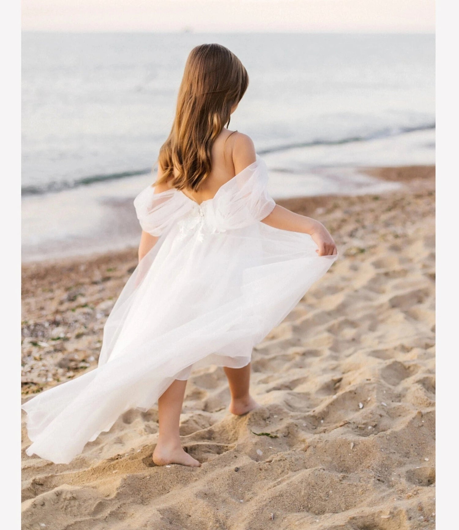 A-Line Bridesmaid Boho Wedding Dresses for Little Girls childrensterritory