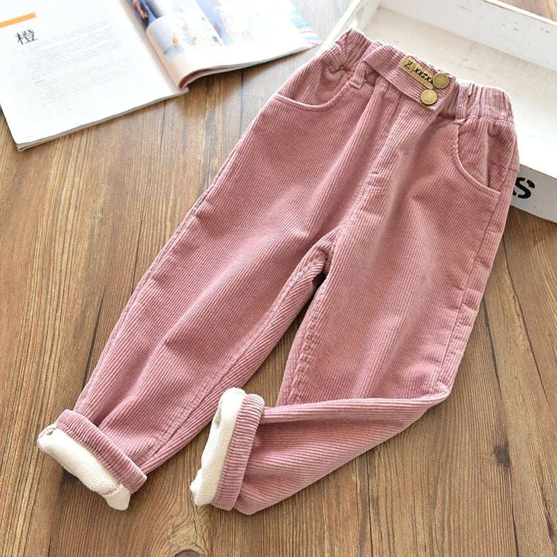 Thick Fleece Padded Trousers for Kids Girls/Boys childrensterritory