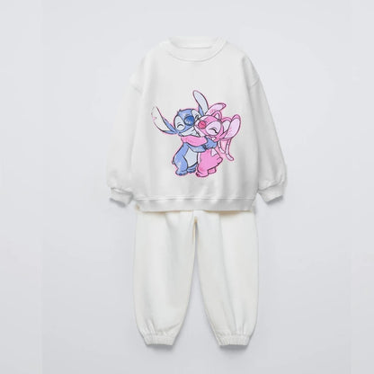 Cartoon Print Long Sleeves Kids Clothing Set childrensterritory
