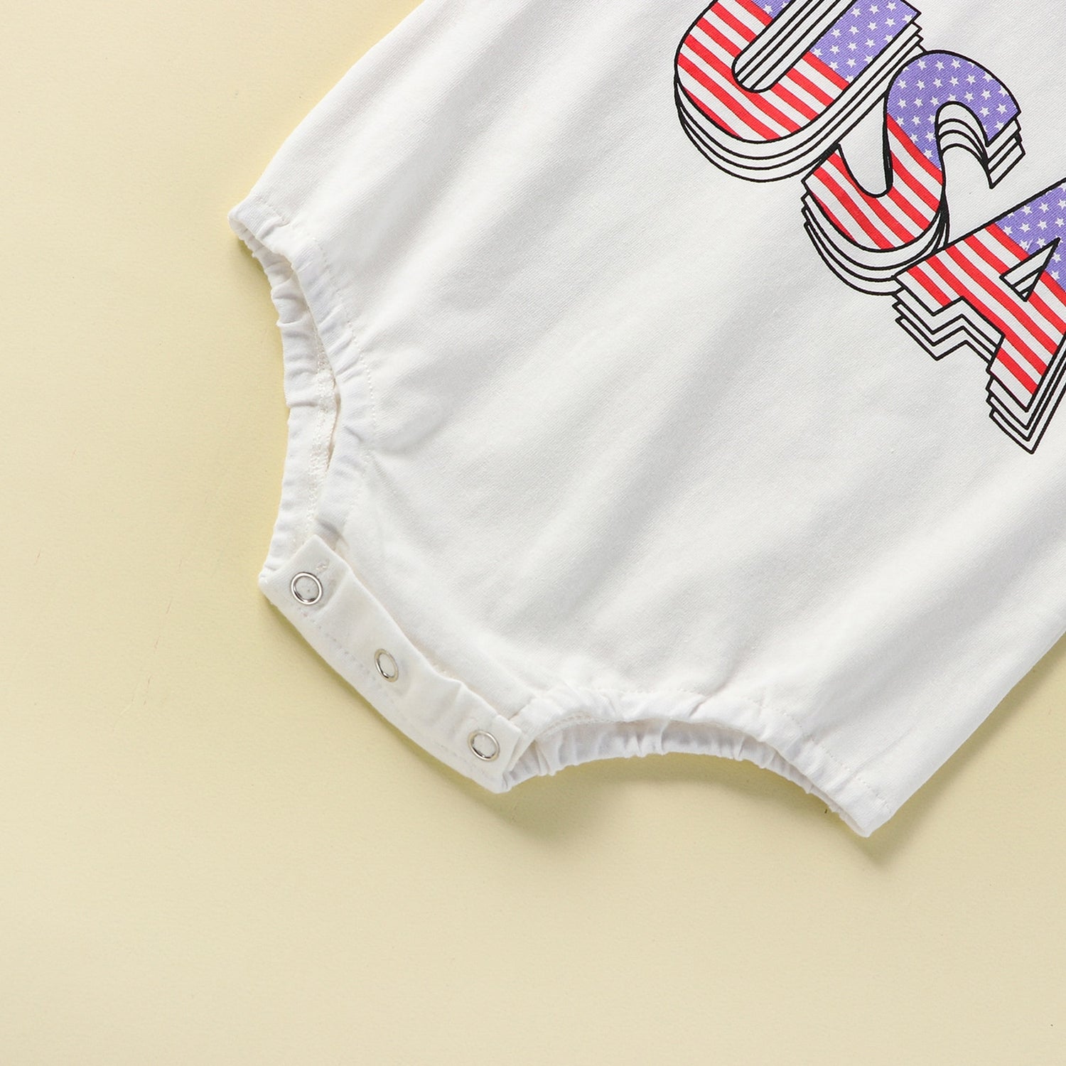 4th of July Letter Print Baby Bodysuit Set childrensterritory