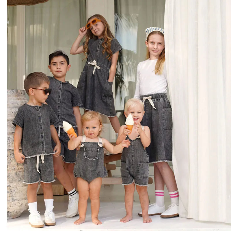 Baby/Kids Cotton Washed Denim Clothing Collection childrensterritory