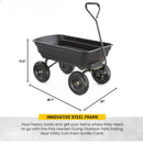 600 Pound Capacity, Simple to Assemble Garden Dump Cart childrensterritory