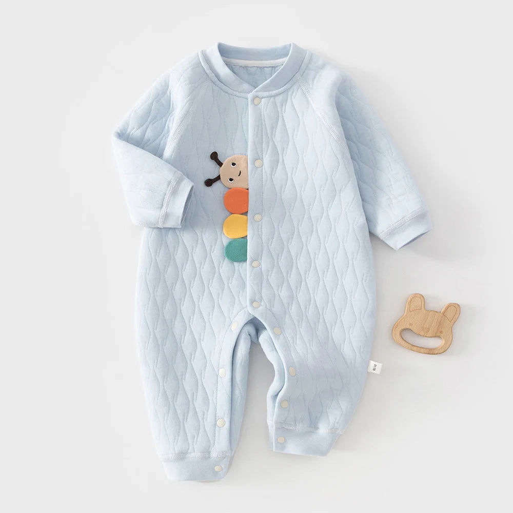 Baby Kids Soft Long Sleeves Winter Bodysuit