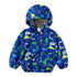 Kids Warm Cartoon Print Hooded Windproof Jackets childrensterritory
