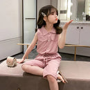 Little Girls Sleeveless T-shirt + Pants 2PCS Fashion Outfits childrensterritory