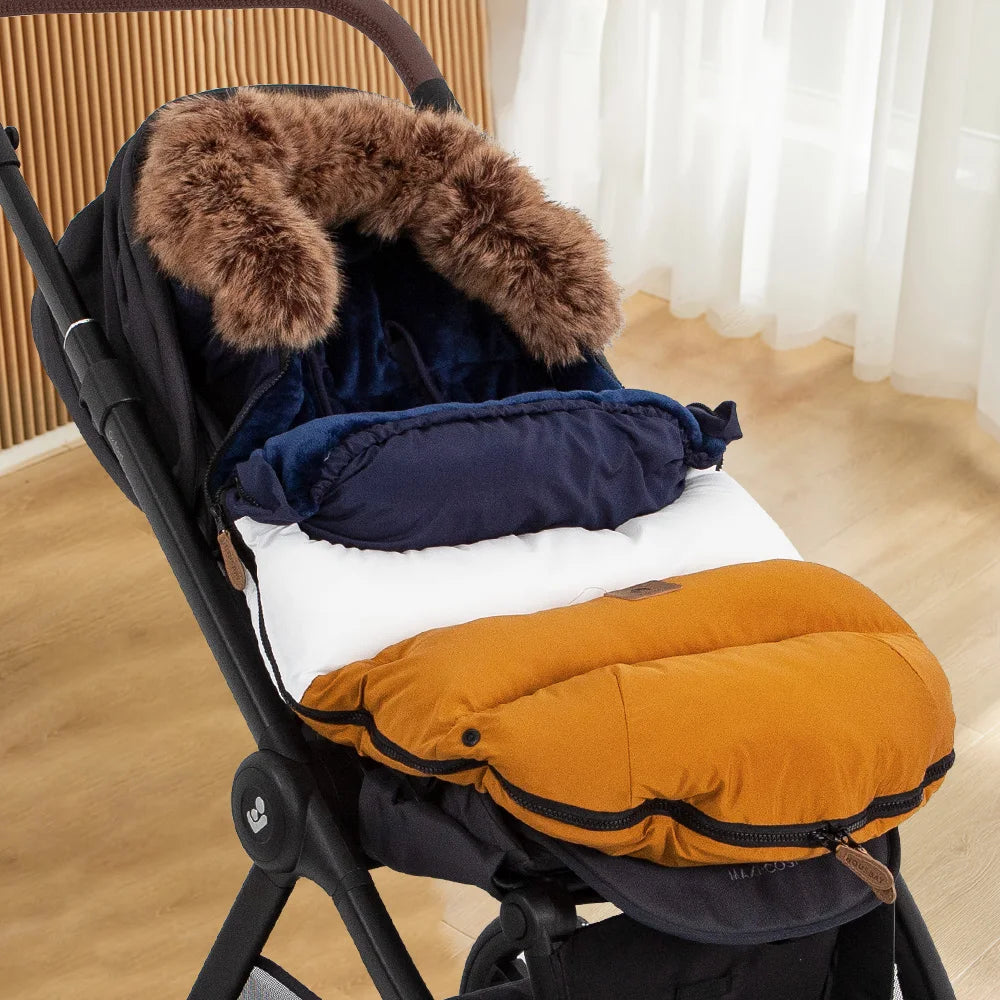 Patchwork Windproof Winter Stroller Footmuff childrensterritory